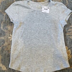 NWT American Eagle Gray women’s cropped fit T-Shirt